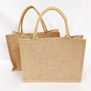 Accepter le logo <span class=keywords><strong>de</strong></span> marque <span class=keywords><strong>personnalisé</strong></span> Fourre-tout en jute naturel Sacs à bandoulière Sacs <span class=keywords><strong>de</strong></span> <span class=keywords><strong>bibliothèque</strong></span> pour étudiants - Product Image 6