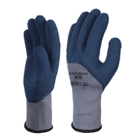 Gants de travail résistants au froid SAFEMAN W301, gants thermiques d'hiver avec doublure en tissu éponge, paume enduite de mousse de latex pour travaux en extérieur