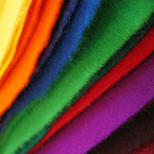 Mofelt Industry 100% Wool <b>Blend</b> Felt Fabric Woven Embossed Lightweight Breathable Eco-Friendly Home Textile 100g/m Rainbow - Product Image 2