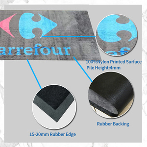 Tapis de porte personnalisé imprimé en chromojet haute définition avec logo, 450-950g Nylon 6.6, lavable, antidérapant, tapis de sol professionnel - Product Image 6