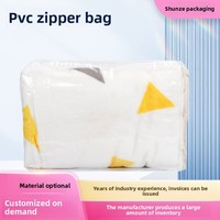 Sacs de rangement transparents refermables en PVC à fermeture éclair, lot de quatre, pour draps, vêtements et couettes domestiques – Vente en gros