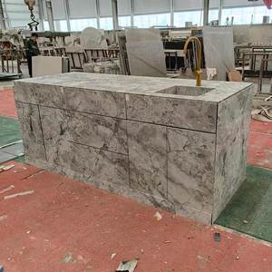 Cuarcita TMZ, losa de cuarcita blanca Natural de alta calidad, superficie pulida impermeable para gabinetes de piedra de Villa interior - Product Image 3