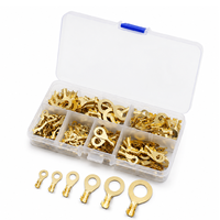 Kit de 150 cosses à sertir de type O M3-M10 non isolées en laiton pour câblage électrique