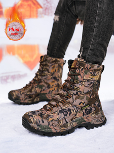 Bottes de chasse tactiques imperméables en toile légère de haute qualité pour hommes, style camouflage, toutes saisons, pour adultes - Product Image 4
