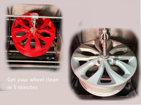 Machine de sablage automatique avec plateau pivotant pour le nettoyage des surfaces des roues