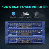 VIRE classe H Performance de scène professionnelle KTV amplificateur de puissance Audio double canal 2400W système PA amplificateur actif extérieur