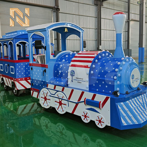 Tren Eléctrico sin Rieles <span class=keywords><strong>de</strong></span> 24 Asientos y 3KW, <span class=keywords><strong>Azul</strong></span>, para Parques <span class=keywords><strong>de</strong></span> Atracciones, Turismo, Uso Interior y Exterior, en <span class=keywords><strong>Venta</strong></span> - Product Image 5