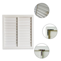 Volet de fenêtre en PVC léger, réglable, avec aération, persiennes en plastique bon marché, ouverture verticale intérieure, résistant aux ouragans