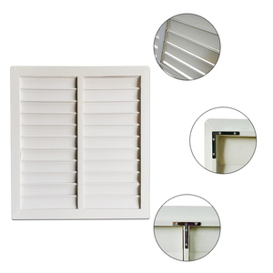 Trọng lượng nhẹ <span class=keywords><strong>PVC</strong></span> jalousie cửa sổ có thể điều chỉnh Air Vent màn trập giá rẻ Nhựa cửa chớp nội thất dọc mở mô hình kho - Product Image 3