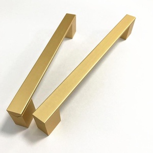 <span class=keywords><strong>Brass</strong></span> Đồ Nội Thất Vàng Brushed Aluminum Phụ Kiện Xử Lý Tay Nắm Ngăn Kéo - Product Image 3