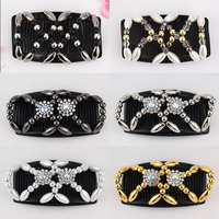 Peigne à clips épais et magique pour femme, accessoire de cheveux, Double rangée de perles papillon, nouvelle collection, 18 modèles différents