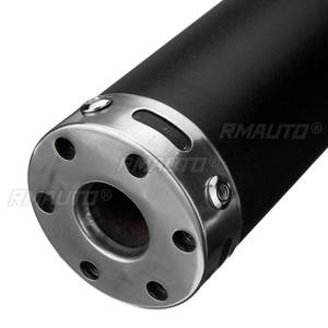 Pot d'échappement universel pour moto de 290 mm, en acier inoxydable, embout d'échappement pour scooter 49cc 50cc, moto tout-terrain, quad ATV - Product Image 3