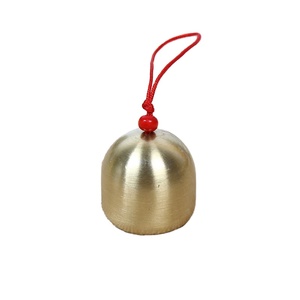 Campanas de viento de cobre puro y aleación de templo y accesorios con martillo de campana antirrobo DIY Metal Navidad campanas doradas - Product Image 2