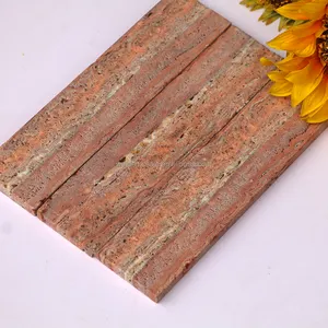 Cung cấp tại chỗ tự nhiên redtravertine gạch cao cấp trang trí với đá tường sàn Đỏ travertine gạch