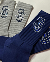 Chaussettes à strass personnalisées pour équipe de cheerleading et danse, chaussettes de cheville à initiales scintillantes, à volants et strass étincelants