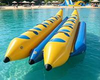 Bateau banane gonflable en PVC durable à vendre, prix compétitif pour les sports nautiques de plage et de parc aquatique