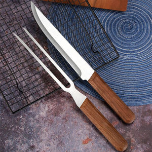 Hand Forged Damascus Steel Chef's <b>Knife</b> Set of 5 BBQ <b>Knife</b> Kitchen <b>Knife</b> Set with Leather Bag - Product Image 2