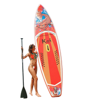 Planche à pagaie gonflable en PVC épaissi et renforcé pour adultes - Surf à pagaie debout en plein air