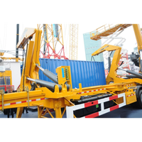 Nouvelle grue montée sur camion de marque chinoise de premier plan Mqg37A, grue pliante de 37 tonnes, remorque porte-conteneurs latérale