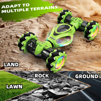 Coche de acrobacias RC HOSHI 1611 PRO 1/24 2.4G con control por gestos y reloj, rotación 360°, 2 baterías, en stock en EE. UU., ideal para regalos de Navidad