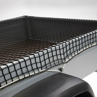 Filet de chargement vert en PEHD pour benne de camion et remorque, traité anti-UV, avec service de découpe pour pick-up et camions de transport