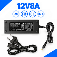 Adaptateur Secteur Universel 12V 8A 96W à Commutation AC/DC avec Multiples Protections pour Ordinateur, Projecteur et LED - Vente en Gros