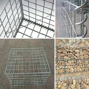 Muro de Contención de Gabiones a Precio de Fábrica, Canasta de Gabiones Galvanizada Soldada de 50x50x100 <span class=keywords><strong>para</strong></span> Muros de Jardín - Product Image 4