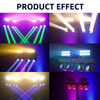 Barre de lumière LED HAT 4x40W RGBW 4-en-1 pour scène, effet Wash Beam Strobe, tête mobile rotative indépendante, pour scène et DJ