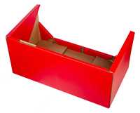 Boîte de présentation en papier kraft ondulé personnalisé boîte de papier pour serviettes de supermarché