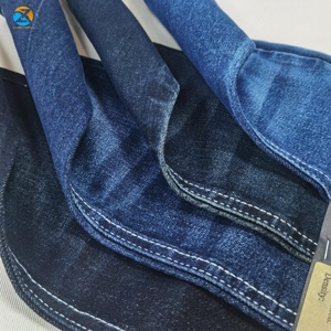 Tissu en denim sergé bleu non extensible 13,5 oz de haute qualité, lourd, résistant au rétrécissement, respirant, mélange de coton et de polyester pour hommes, femmes et garçons - Product Image 3