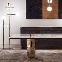 Meubles de salle à manger sur mesure, ensemble de table à manger de luxe italienne, meubles de maison, table à manger moderne, table en marbre de luxe