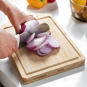 Planche à découper en bambou double face, petite planche de cuisine pour la viande et les légumes - Product Image 2