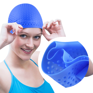 Bonnet de bain unisexe en silicone souple pour femmes et hommes Entraînement intensif Confortable antidérapant à cheveux longs - Product Image 2