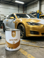 Peinture automobile acrylique 2K transparente haute brillance anti-jaunissement, revêtement liquide en spray pour la retouche automobile