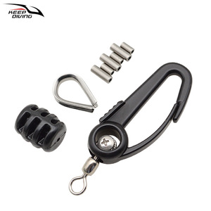 Gancho Giratorio Keep Diving, Anillo en Forma de 8 de Plástico y Acero Inoxidable, Accesorio para Pesca en Barco y Downrigger - Product Image 4