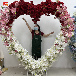 ฉากหลังงานแต่งงานสีฟ้า รุ่น SMOOTH Explosive Models พร้อมดอกไม้ประดับตกแต่ง ซุ้มดอกไม้ประดิษฐ์ ผลิตโดยผู้ผลิตซุ้มดอกไม้ - Product Image 2