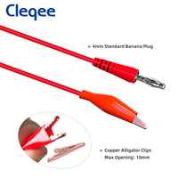 Kit de sondes arrière Cleqee P1920B, fils de test, fiche banane 4 mm vers pinces crocodiles, sonde de perforation pour multimètre, outils automobiles