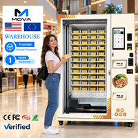 Distributeur Automatique de Repas Intelligents MOVA avec Écran Tactile LCD, Capacité de 120 Plats, Distributeur de Plats Chauds, Fenêtre de Retrait, Basé sur le Cloud