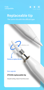 Lápiz Óptico Universal de Alta Sensibilidad para Tablet, Activo y Capacitivo, con Atracción Magnética, Punta Reemplazable, de Aluminio, con Batería de Larga Duración - Product Image 2