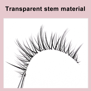 Nuevas Pestañas de Ojo de Gato Ziyimei HH17, 2 Pares, Base Transparente, Pegamento Natural, Seda Negra Suave, Longitud de 30-32 mm - Product Image 4