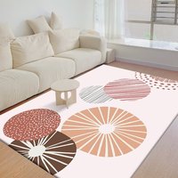 Moderne, umweltfreundliche, große, geometrisch gemusterte Teppichbodenmatten, maschinell gefertigt für den Heimgebrauch, waschbar, für Wohnzimmer und andere Bereiche.