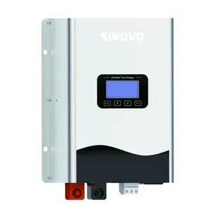 SINOVO อินเวอร์เตอร์พลังงานแสงอาทิตย์แบบกริด,เครื่องแปลงไฟพลังงานแสงอาทิตย์แบบออฟกริดพร้อมตัวควบคุมแสงอาทิตย์แบบ Mppt ภายในตัวชาร์จไฟ AC 3kva V 220 W ขนาด3000"