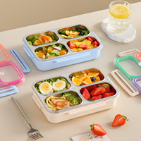 Boîte à lunch isotherme en acier inoxydable 304, seau à lunch portable pour les employés de bureau, pot sous vide pour les étudiants à domicile