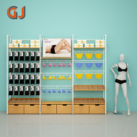 Présentoir en bois pour magasin de vêtements, 1 pièce, vitrine de décoration de meubles pour chaussettes, présentoir pour Bar de sous-vêtements