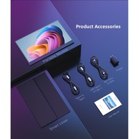 Écran portable LCD IPS 15,6 pouces HDR 2K 144Hz avec interface Type C, luminosité 300cd/m², 100% sRGB pour le jeu