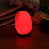 Lampe LED à flash lent RVB colorée USB directe d'usine Lampe à sel en cristal de l'Himalaya Alimenté par batterie Maison intelligente transfrontalière