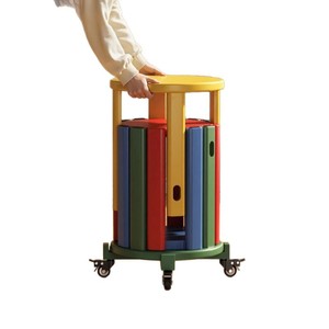 Tabourets empilables et pliables en bois massif 4-en-1, bancs de salle à manger combinés, chaises en bois multifonctionnelles pour chambre à coucher, usage domestique - Product Image 1