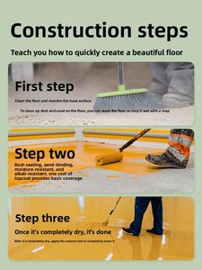 Pintura Epóxica para Pisos, Resistente al Desgaste, Impermeable, Autonivelante, a Base de Agua, para Pisos de Cemento, Talleres, Exteriores y Uso Doméstico - Product Image 5