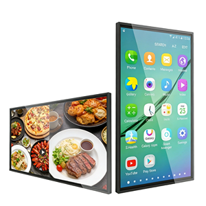 ป้ายโฆษณาดิจิทัลแบบกำหนดเอง จอแสดงผลแนวนอนและแนวตั้ง บอร์ดเมนู LCD สำหรับร้านอาหาร ระบบเล่นวิดีโออาหาร - Product Image 1