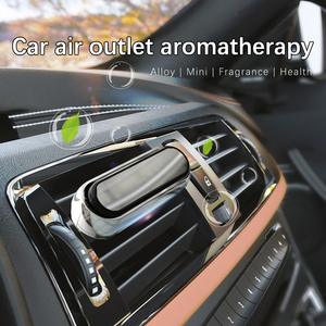Luxe Jiiker JK-450 Auto Luchtverfrisser Ventilatieklem Aluminium Legering RVS Gel Aroma <span class=keywords><strong>Diffuser</strong></span> Citroen/Lavendel/Eau de Cologne/Oceaan - Product Image 4